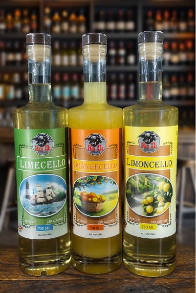 Lime, orange and limoncello - Bottles